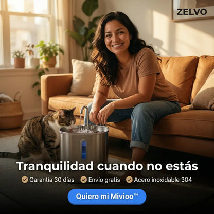 Bebedero Mivioo™ | Dispensador de agua. Mascotas