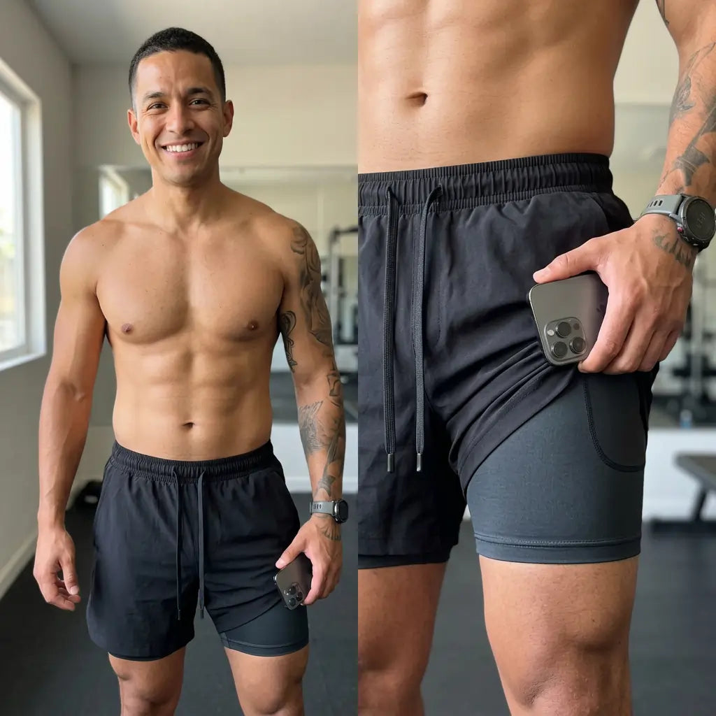 Fluxo™ Short Deportivo 2 en 1