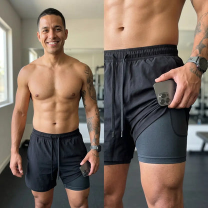 Fluxo™ Short Deportivo 2 en 1