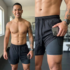 Fluxo™ Short Deportivo 2 en 1